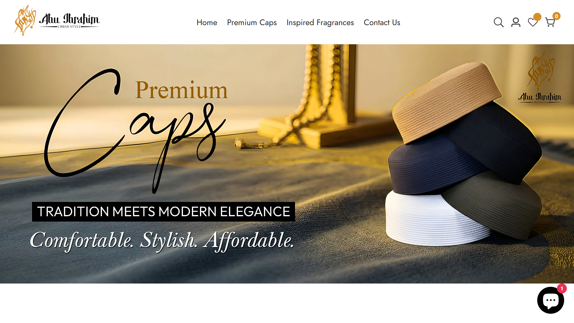 Abu Ibrahim Collection Website Screenshot